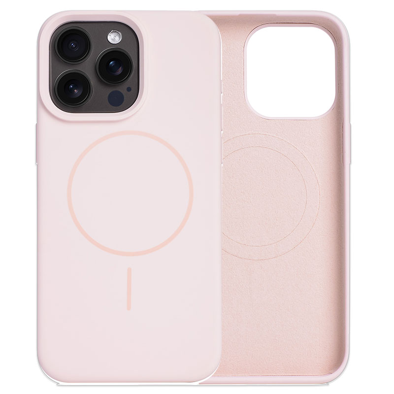 Husa MagThin » iPhone 15 Pro, Smooth Soft, MagSafe, Pink