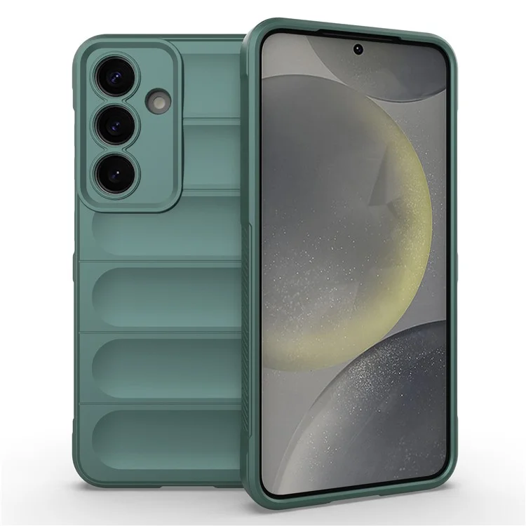 Husa Wave » Samsung S25 (S931), Microfiber, Grip Anti-Shock, TPU, Deep GREEN