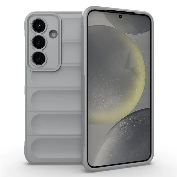 Husa Wave » Samsung S25 (S931), Microfiber, Grip Anti-Shock, TPU, Smoke GRAY