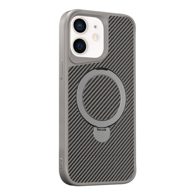 Husa MagStand » Samsung S25 Plus (S936), MagCase Ring, Carbon, Grey