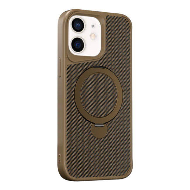 Husa MagStand » Samsung S25 Plus (S936), MagCase Ring, Carbon, Gold