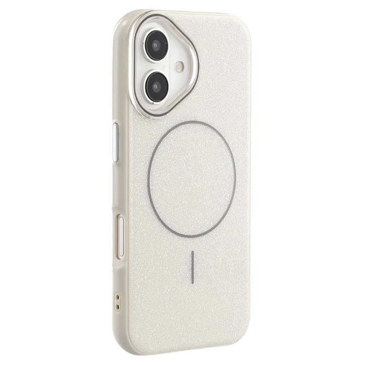 Husa MagGlitter » iPhone 16e, MagCase, PC, Shinny, White