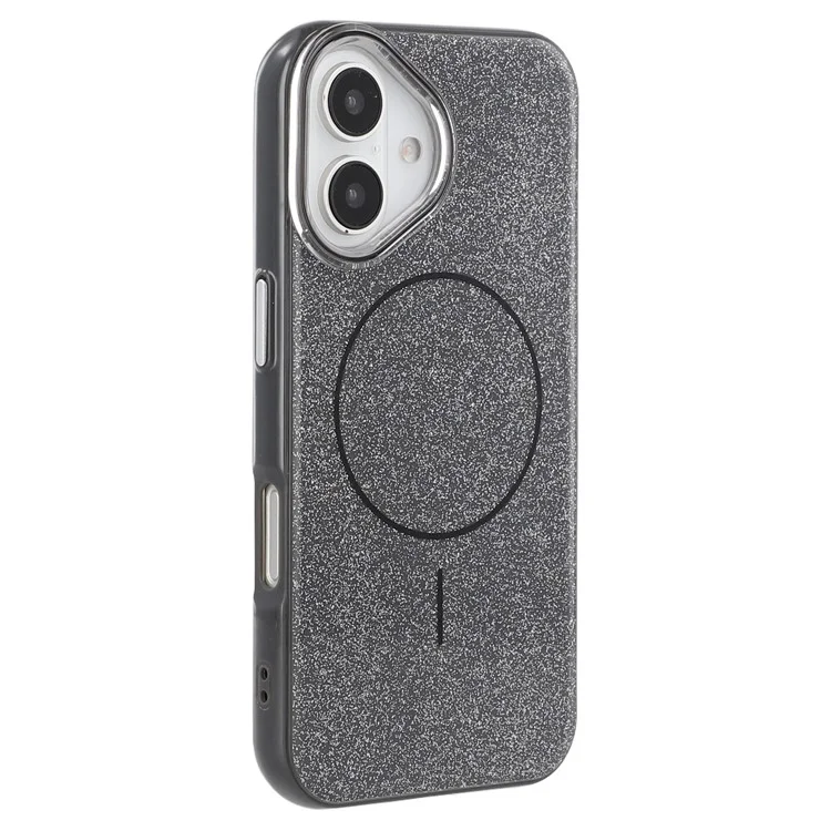 Husa MagGlitter » iPhone 16e, MagCase, PC, Shinny, Black