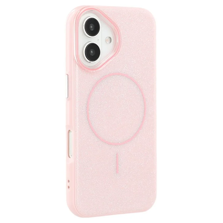 Husa MagGlitter » iPhone 16e, MagCase, PC, Shinny, Pink