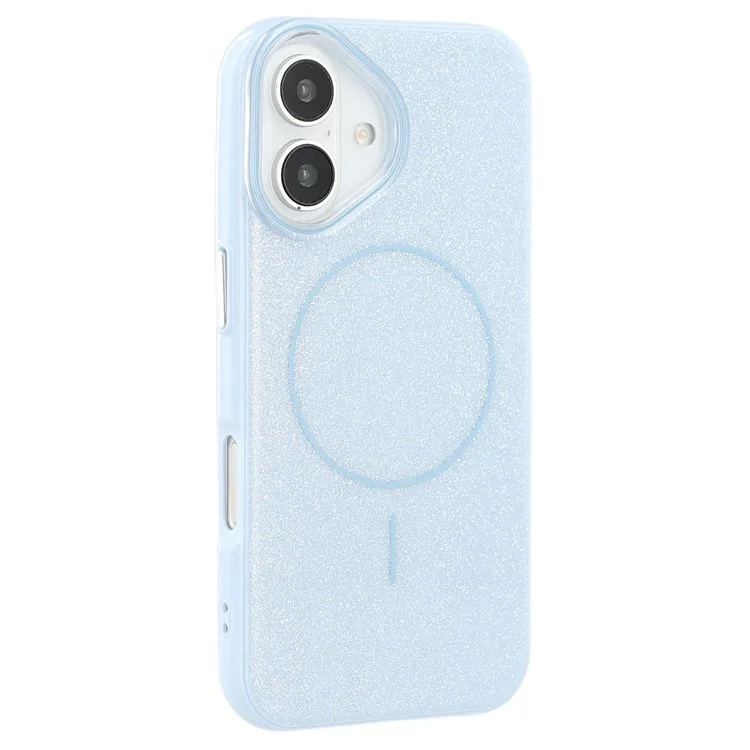 Husa MagGlitter » iPhone 16 Plus, MagCase, PC, Shinny, Blue