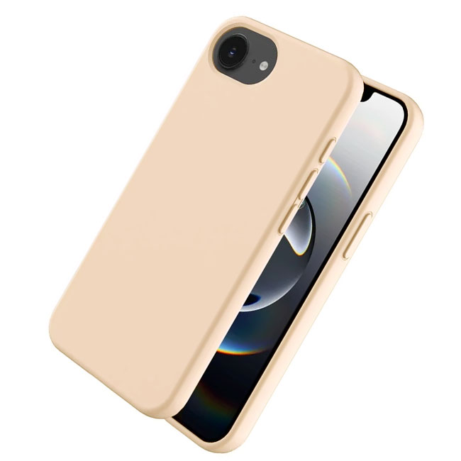 Husa Soft » iPhone 16e, MicroFiber, TPU, Beige