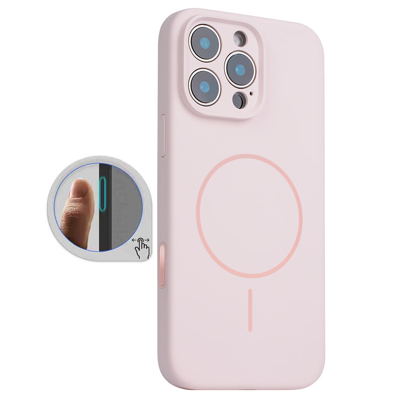 Husa MagThin » iPhone 16 Pro, SoftTouch, Camera Control, TPU, Light Pink