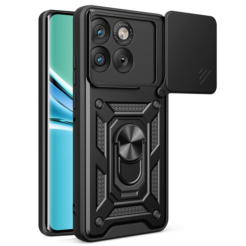 Husa Armor » Motorola Edge 70, CamSlide, Ring Stand, BLACK