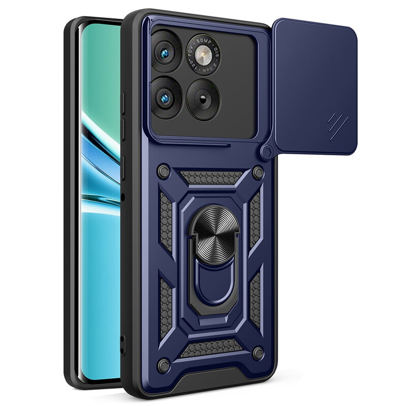 Husa Armor » Motorola Edge 70, CamSlide, Ring Stand, BLUE