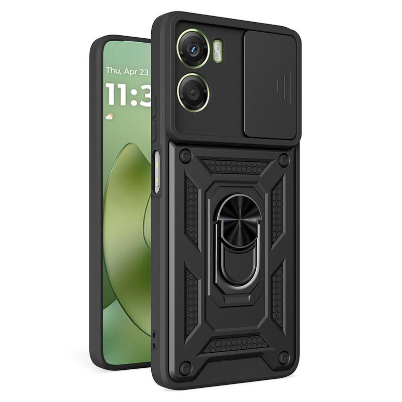 Husa Armor » Motorola Moto G06, CamSlide, Ring Stand, BLACK