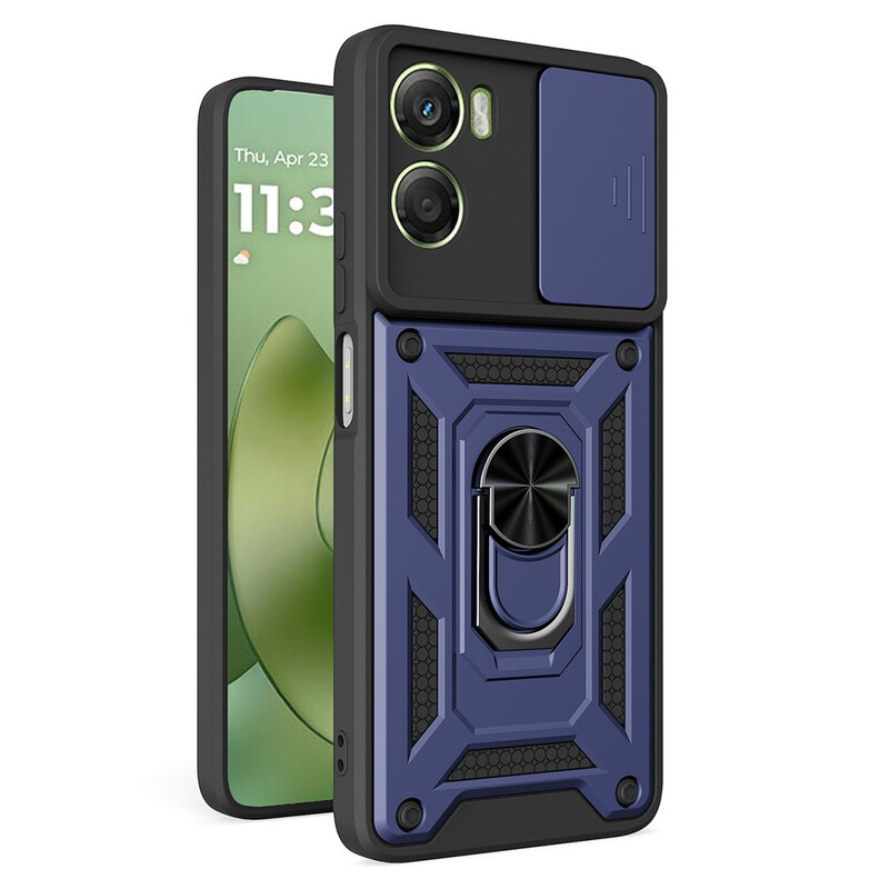 Husa Armor » Motorola Moto G06, CamSlide, Ring Stand, BLUE