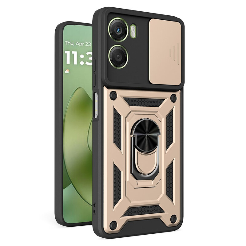 Husa Armor » Motorola Moto G06, CamSlide, Ring Stand, GOLD
