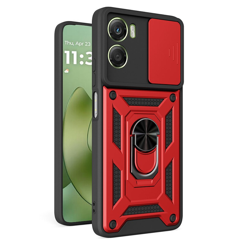 Husa Armor » Motorola Moto G06, CamSlide, Ring Stand, RED