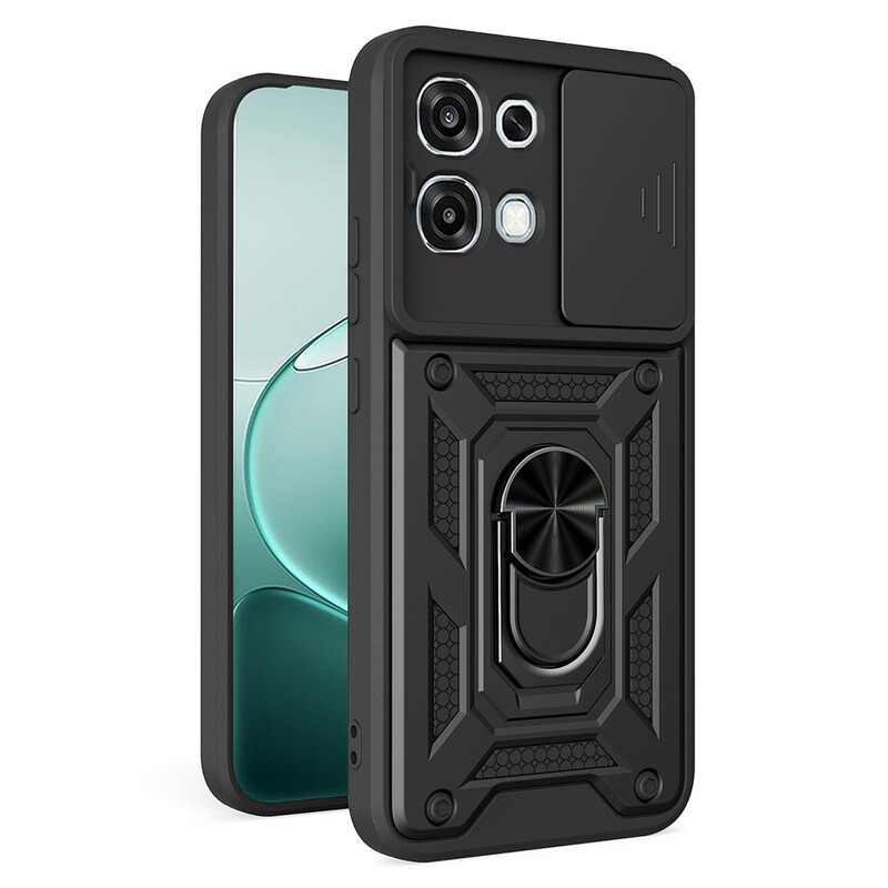Husa Armor » Oppo A6 Pro, CamSlide, Ring Stand, BLACK