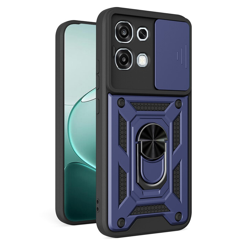 Husa Armor » Oppo A6 Pro, CamSlide, Ring Stand, BLUE