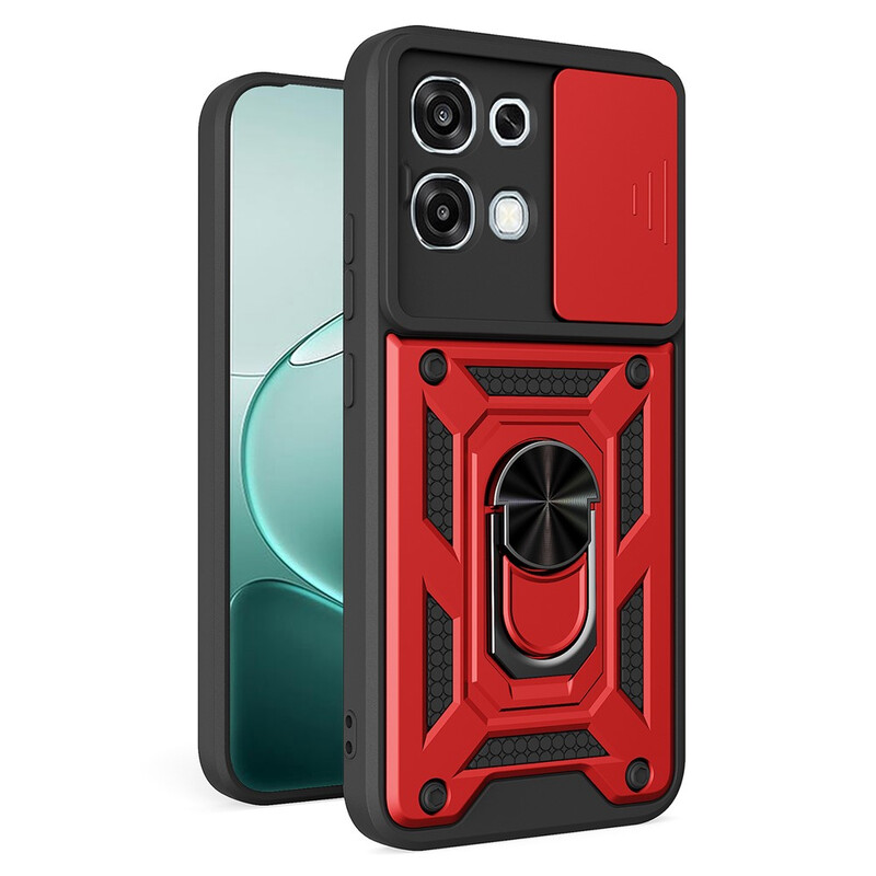Husa Armor » Oppo A6 Pro, CamSlide, Ring Stand, RED