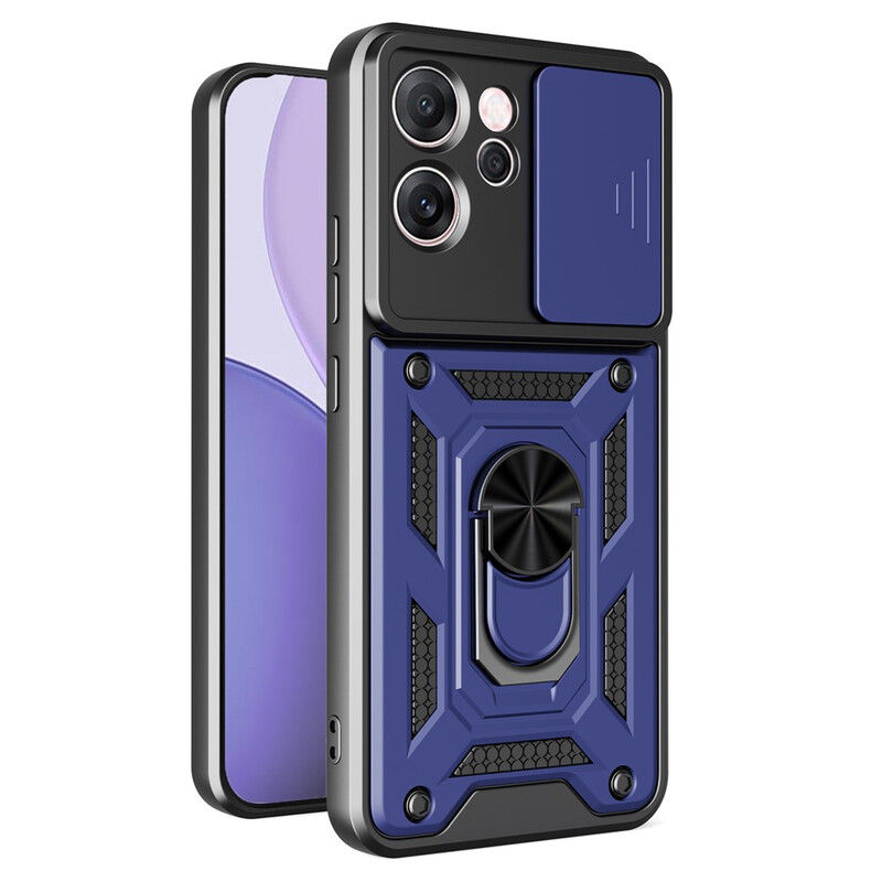 Husa Armor » Oppo Reno14 F, CamSlide, Ring Stand, BLUE