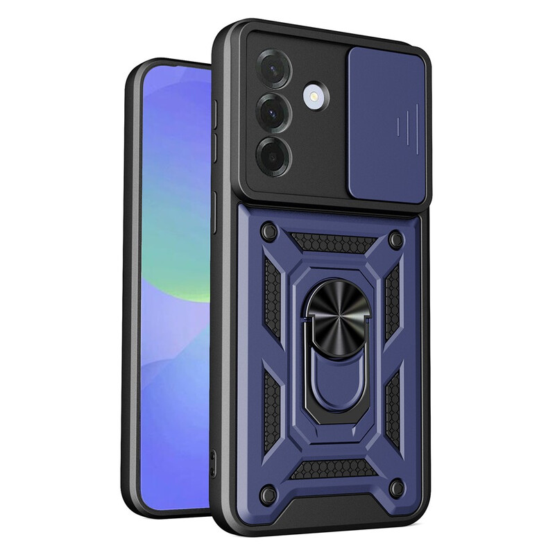 Husa Armor » Samsung A37 (A376), CamSlide, Ring Stand, BLUE