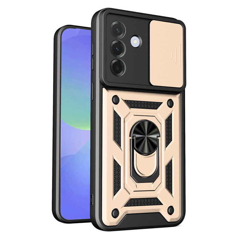 Husa Armor » Samsung A37 (A376), CamSlide, Ring Stand, GOLD