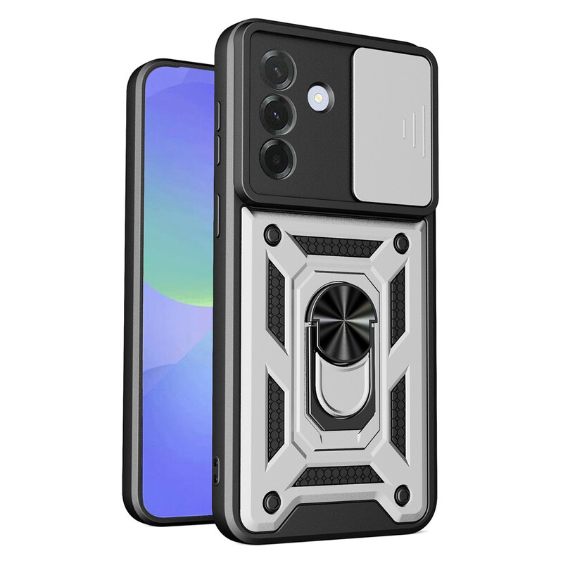 Husa Armor » Samsung A37 (A376), CamSlide, Ring Stand, SILVER