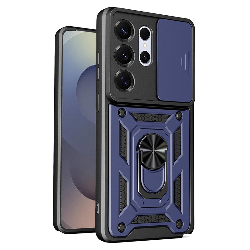 Husa Armor » Samsung S26 Ultra (S948), CamSlide, Ring Stand, BLUE