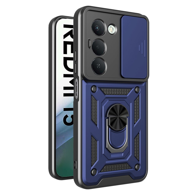 Husa Armor » Xiaomi Redmi 15C 4G, CamSlide, Ring Stand, BLUE