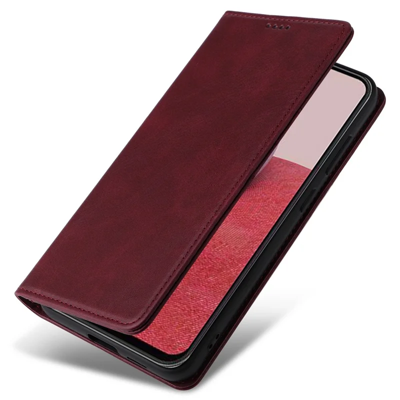 Husa Flip Leather » Samsung S25 Ultra (S938), Deluxe, Magnetic Wallet, BORDO