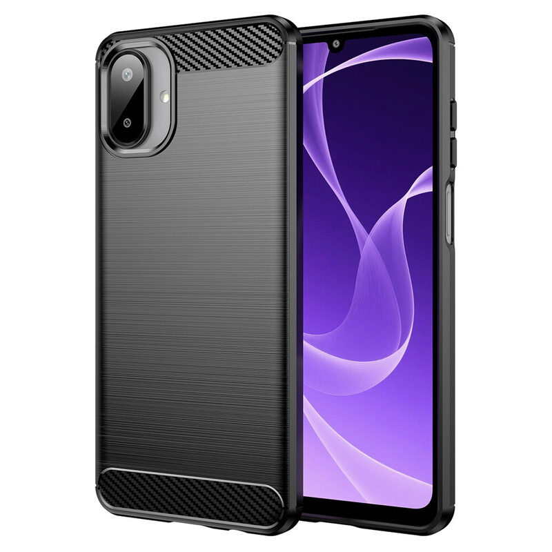Husa Brush » Samsung A07 (A076), TPU, Metall Look, BLACK