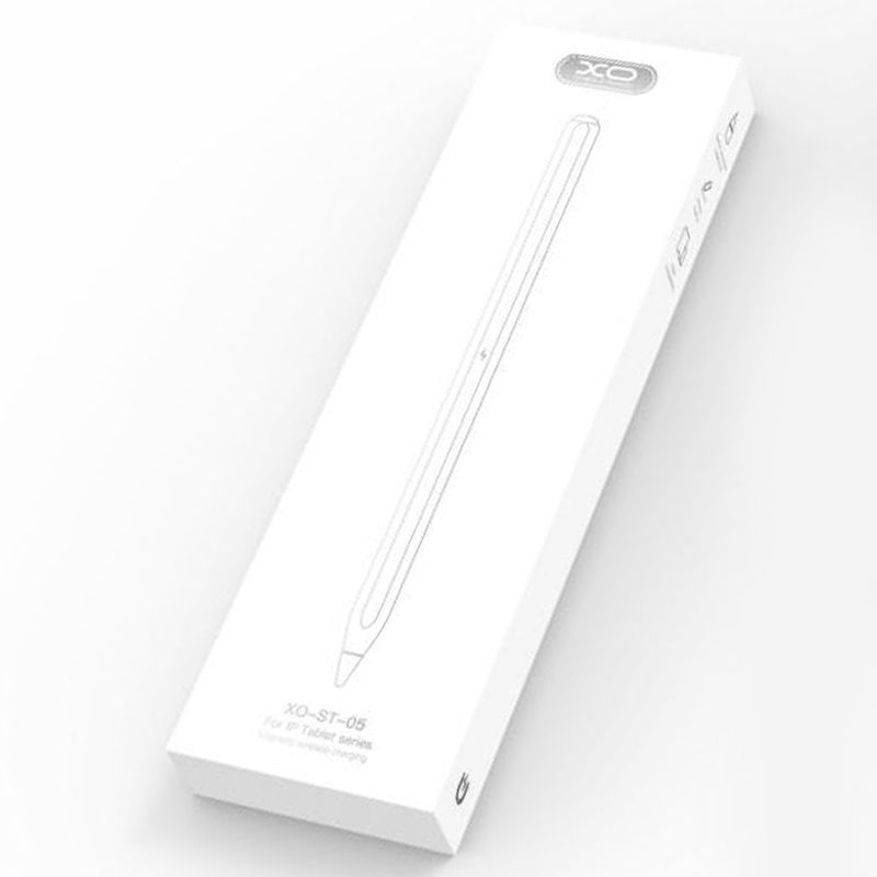 XO (ST-05) Pen, tip Stylus, AP Pencil, Magnetic, 90mAh, incarcare wireless, WHITE