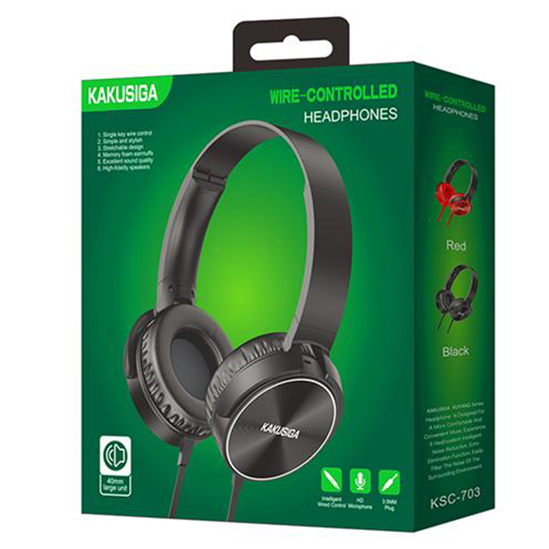 Kaku (KSC-703) Casti cu Fir, On Ear, 3.5mm, 1.2m cablu, Gaming, Black