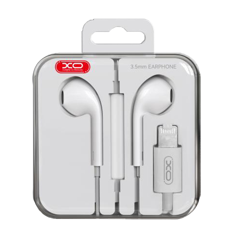 XO (EP79) Casti cu Fir, In Ear, Lightning, 1.2m cablu, PopUp, WHITE