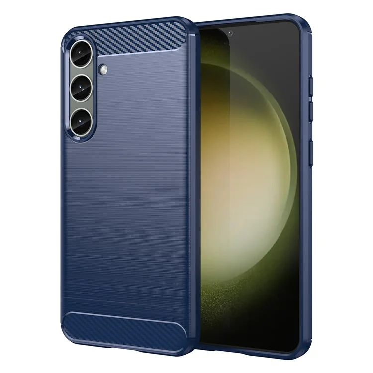 Husa Brush » Samsung S25 (S931), TPU, Metall Look, Blue