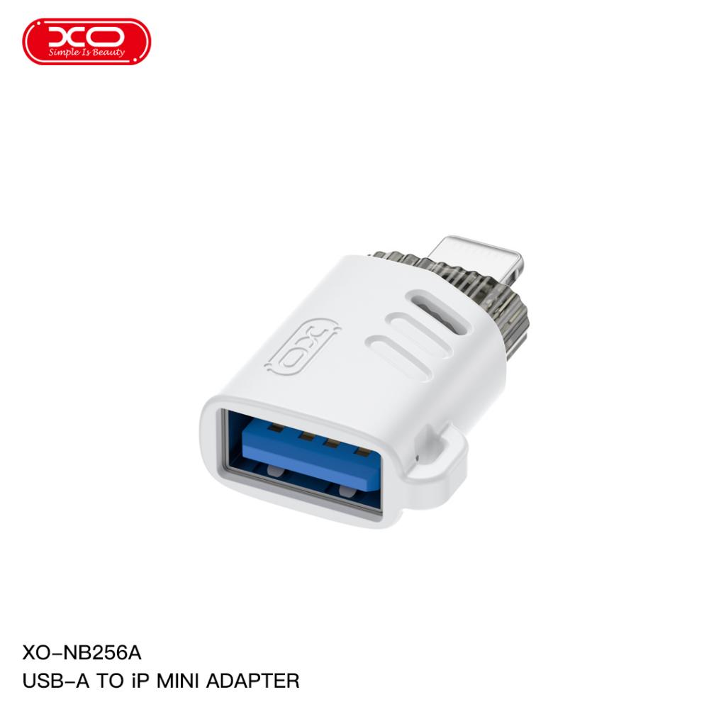 XO (NB256A) - Adaptor OTG Transfer, USB-A la Lightning, 480Mps, White