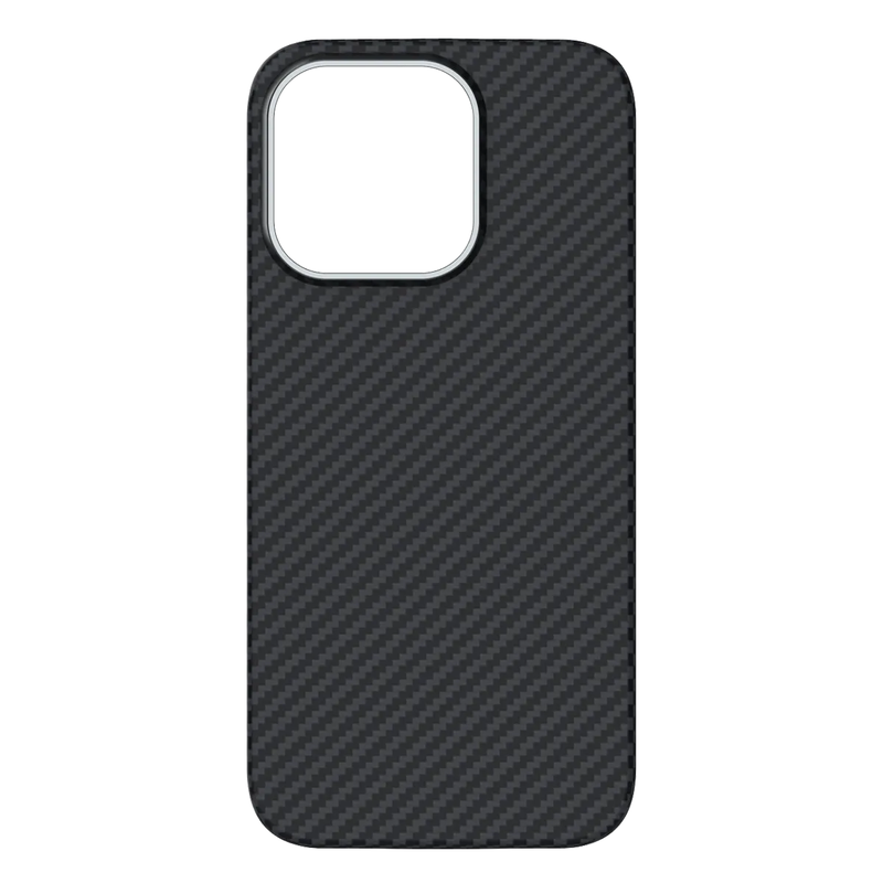 Husa Kevlar » iPhone 16, Aramid Fiber, MagSafe UltraThin, Black [M]