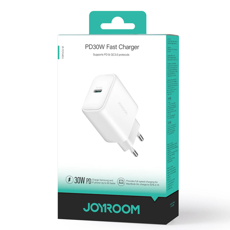 Joyroom (JR-TCF24) - Incarcator Fast Charge, PD30W, 1xUSB-C, White