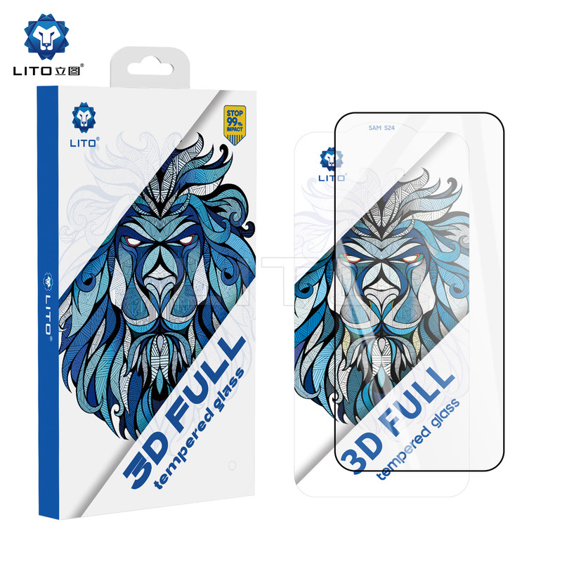 Lito » Folie 2.5D FullGlue » Samsung S24 Plus, FullGlass 9H, Clear/Black