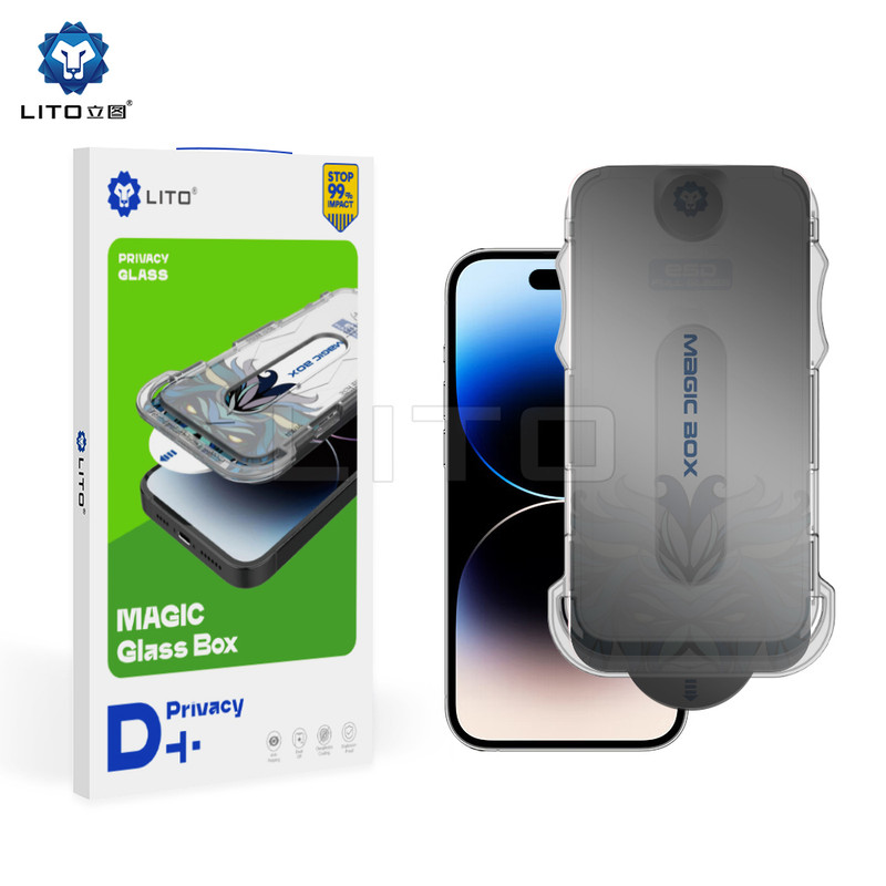 Lito » Folie Magic Privacy » iPhone 14 Pro Max - Glass Box, D+ Tools, Black