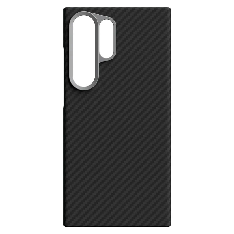 Husa Kevlar » Samsung S24 Ultra (S928), Aramid Fiber, MagSafe UltraThin, Black [M]
