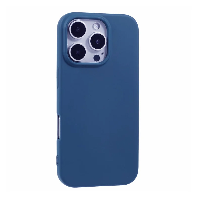Husa Soft » iPhone 16 Pro Max, MicroFiber, TPU, Navy Blue