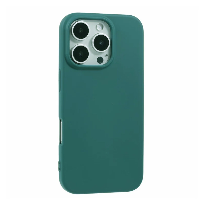 Husa Soft » iPhone 16 Pro Max, MicroFiber, TPU, Dark Green