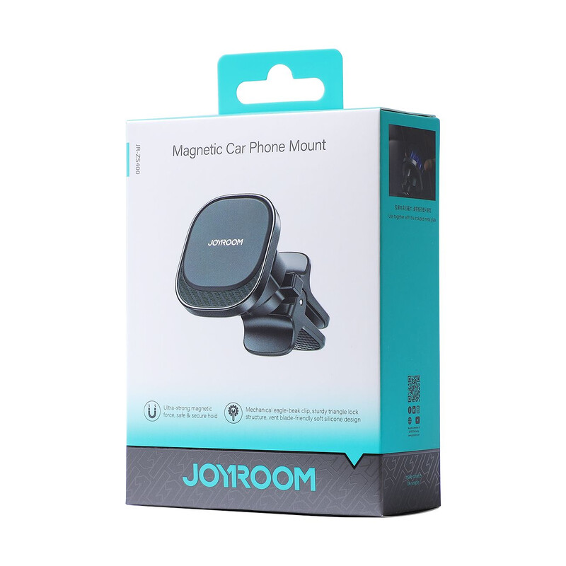 Joyroom (JR-ZS400) - Suport Auto, montaj Ventilatie, Magnetic, OneClick, MultiAngle, Black