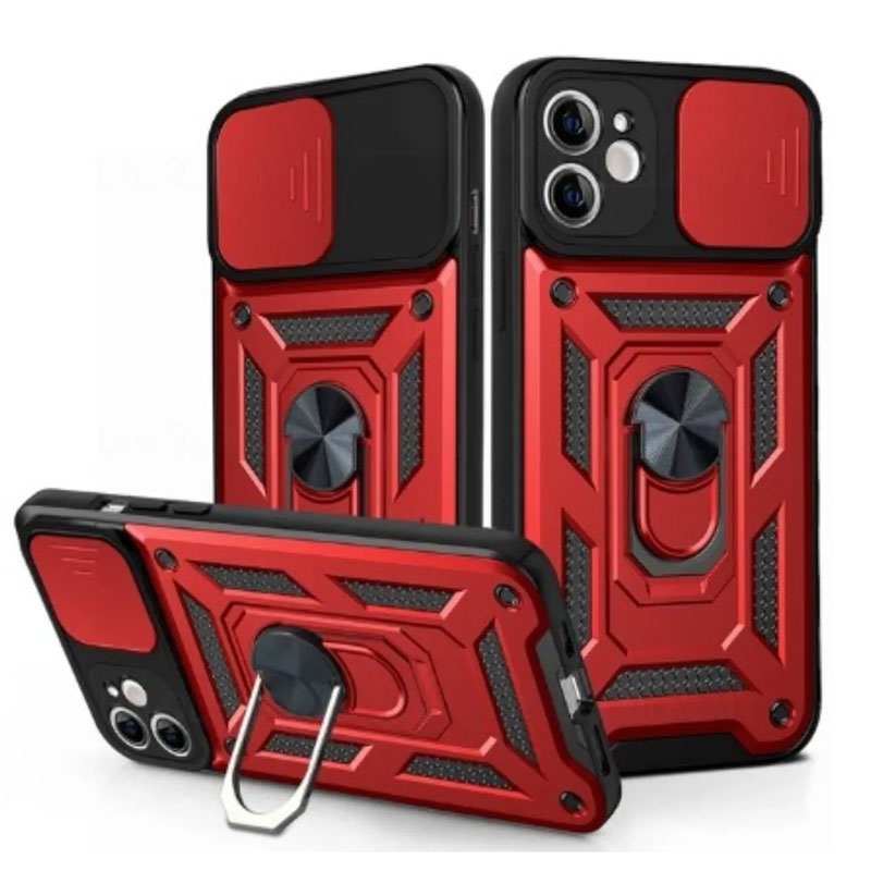 Husa Armor » Honor 90, CamSlide, Ring Stand, Red