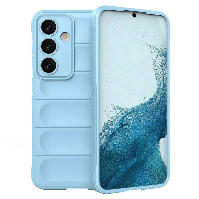 Husa Wave - Oppo A60 - Grip Microfiber, ShockProof, Sky Blue
