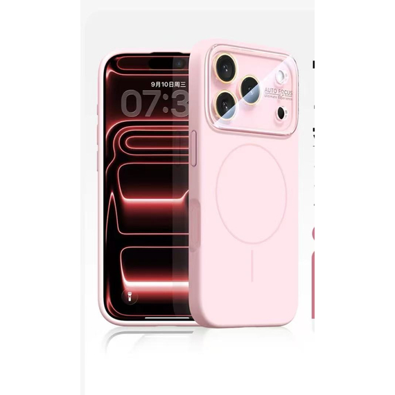 Husa MagConverse » iPhone 15 Pro, SoftThin, Magnetic, FlexiCase, PINK