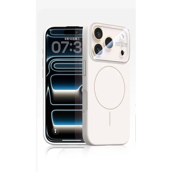 Husa MagConverse » iPhone 16 Pro Max, SoftThin, Magnetic, FlexiCase, WHITE