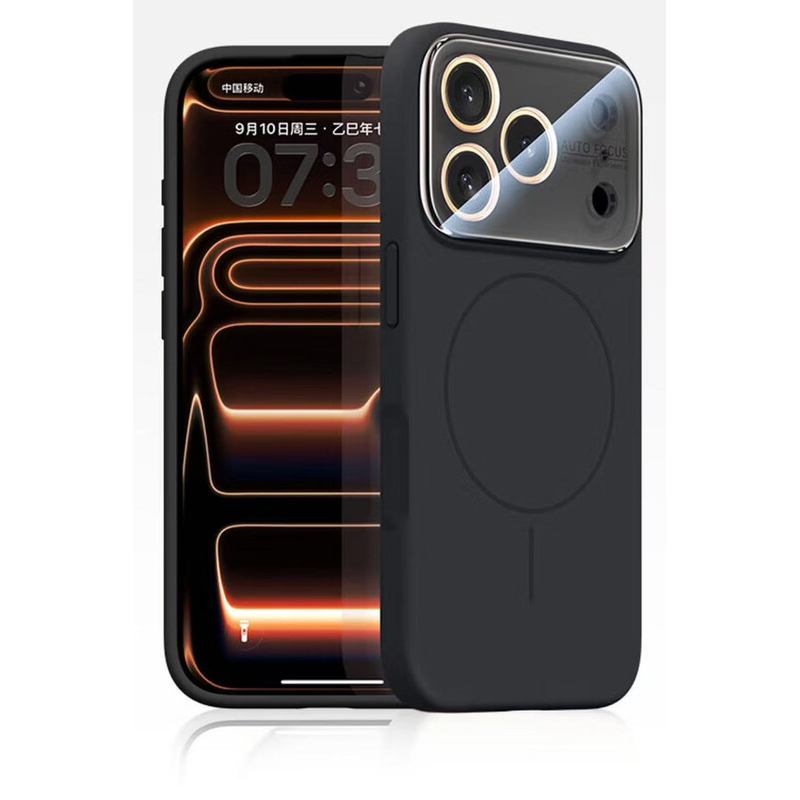 Husa MagConverse » iPhone 17 Pro, SoftThin, Magnetic, FlexiCase, BLACK