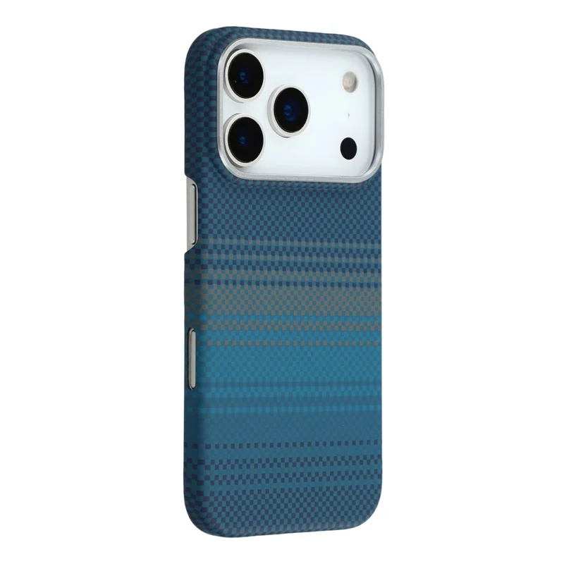 Husa Aramid PTK » iPhone 17, Kevlar Fiber cu MagSafe, Stripe Moonrise, BLACK