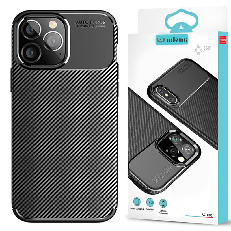 Husa AutoFocus » iPhone 16 Pro Max, Carbon Grain, Black