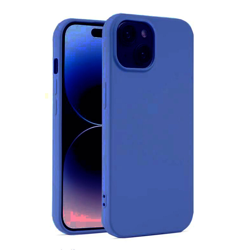 Husa Soft » iPhone 12, MicroFiber, TPU, Navy Blue