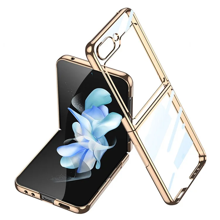 Husa Chrome » Samsung Z Flip6 (F741) - Plastic Thin, Crystal, Gold
